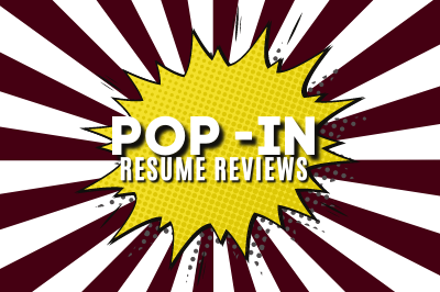 Pop In Resume Review Logo - 400X266